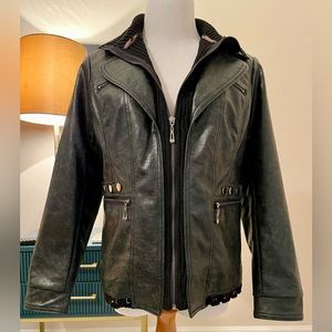 NWT Faux Leather Jacket